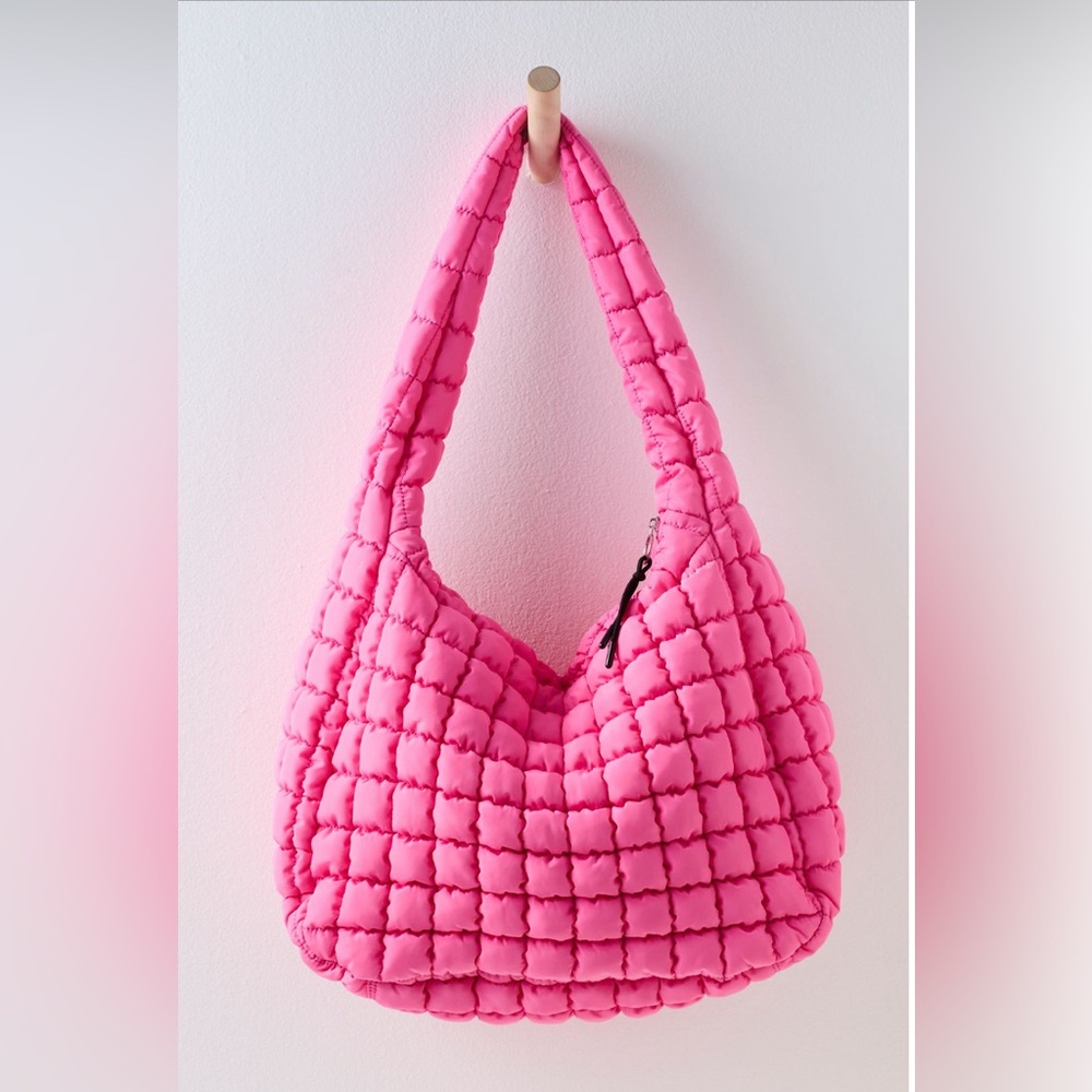 NWT FP Movement Quilted Carryall Bag Bubblegum Pink - Picture 3 of 10
